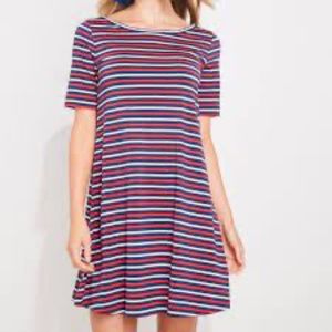 Vineyard Vines Striped Sankaty Swing dress runs big